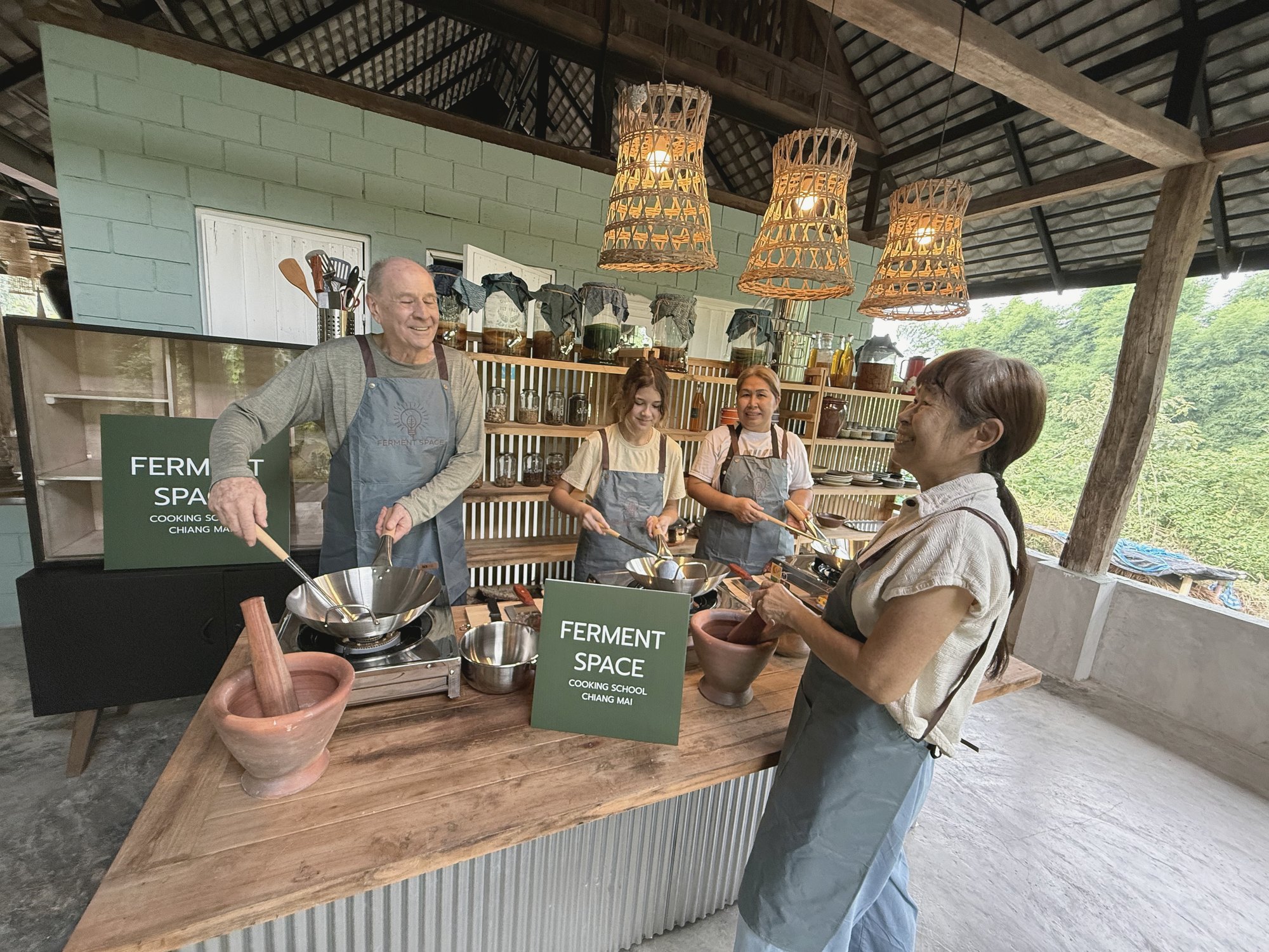 Cooking class at Ferment Space